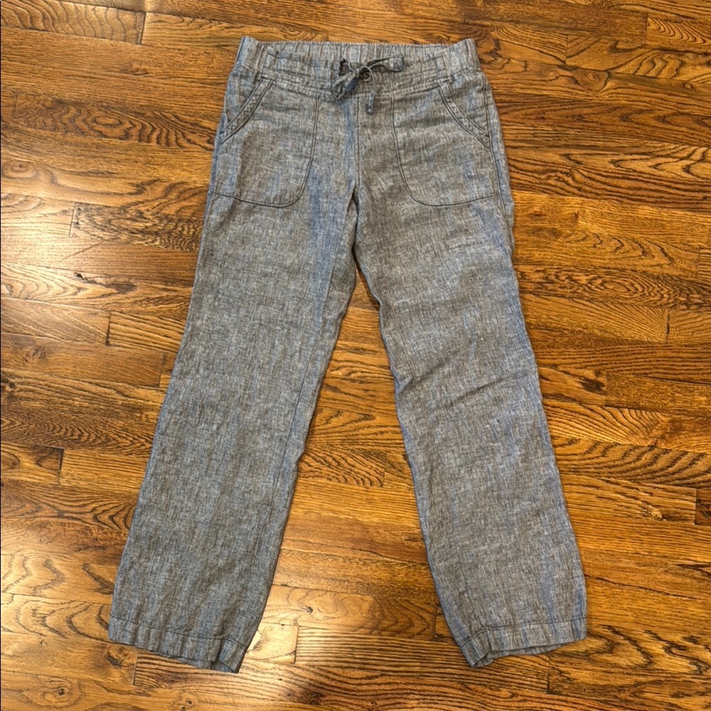 Athleta Gray Linen Pants